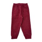 Calça Básica Infantil Bouclê Peluciada Com Punho Inverno - 3
