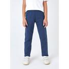 CALÇA BÁSICA INFANTIL UNISSEX EM MOLETOM - Azul 008