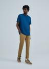 Calça Básica Masculina Chino Slim Em Sarja Com Elastano