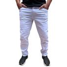 calça basica masculina slim sarja c/elastano jeans a ponta entrega