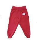 Calça Bebê Menina Moletom Flanelado Com Punho