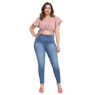 Calça biotipo jeans feminina skinny plus size