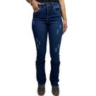 Calca Bordada Flor Feminina Jeans American Country