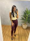 Calça bordo