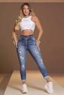 CALÇA BOYFRIEND CROPPED Lançamento Pit Bull jeans REF 88015