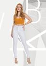 Calça Branca Feminina em Sarja Básica Casual - Bivik Jeans