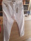 Calça branca masculina modelo slin Calça branca masculina modelo slin