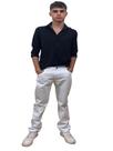 Calça Branca Tradicional Masculina Adulto
