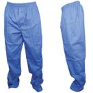 Calça Brim Inteiro Elástico Operacional Pijama Cirúrgico Hospitalar Unissex Azul