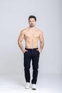Calça Brim Masculina Sarja Sport Fino Slim Jeans Com Elastano Para Trabalho e Eventos