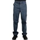 Calça Brim Premium Cedro com Elástico e Bolsos Petróleo THS M