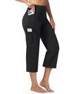 Calça Capri feminina Casei 21 Yoga de cintura alta com bolsos