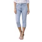 Calça Capri Feminina Jeans Conforto e Elegância Cor:Jeans ClaraTamanho:38 Calça Capri Feminina Jeans Conforto e Elegância Cor:Jeans ClaraTamanho:38