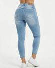 Calça Capri Jeans Feminina Slim Cropped D17jeans Slimfit