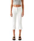 Calça Capri Yuemengxuan de Cintura Baixa, Modelagem Slim e Cropped