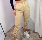 Calça cargo bege