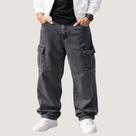Calça Cargo Bolso Lateral Skatista Streetwear Urbano Rua Cinza Grafite
