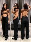 Calça Cargo com elastico na cintura Meninas adolescente Preta Bege Clara Escura do 10 ao 16 Calça Cargo com elastico na cintura Meninas adolescente Preta Bege Clara Escura do 10 ao 16