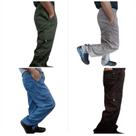 Calça cargo dazzling masculinas jeans e sarja 6 BOLSOS CINTURA COM ELÁSTICO