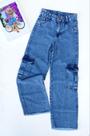 Calça cargo feminina infantil jens Calça cargo feminina infantil jens