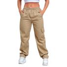 Calça Cargo Feminina Skate Larga Blosos Laterais Elastico e Cordão Cintura Calça Cargo Feminina Skate Larga Blosos Laterais Elastico e Cordão Cintura