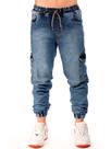 Calça Cargo Jogger Jeans Masculina de Menino Infantil Juvenil Calça Cargo Jogger Jeans Masculina de Menino Infantil Juvenil