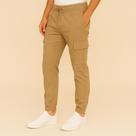 Calça Cargo Jogger Masculina - Streetwear bolso ao lado e punho elastano