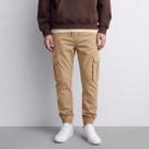 Calça Cargo Jogger Masculina - Streetwear bolso ao lado e punho elastano