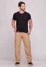 Calça Cargo Macaw Sarja 7888 Bege F075