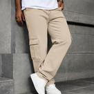 Calça Cargo Masculina Jeans Com Cordão Streetwear Balão