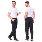 Calça Cargo Masculina Sarja Larga Cintura Elastico Skate Bolsos Laterais Calça Cargo Masculina Sarja Larga Cintura Elastico Skate Bolsos Laterais
