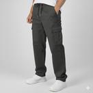 Calça Cargo Masculina Sarja Larga Streetwear Militar Tatico com Bolsos Laterais