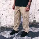 calça cargo skate sarja tamanho GG caqui unisex