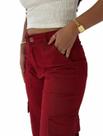 Calça cargo vermelha cherry