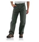 Calça Carhartt masculina Washed Duck Work Dungaree Moss 34 L x 36 L