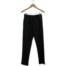 Calça Carmim Cós Elástico Preta Masculina