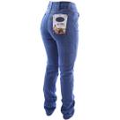 Calça Carpinteira Feminina Cós Alto Jeans Com Lycra Country