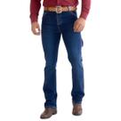 Calça Carpinteira Jeans Country Reta Bolso Bordado Premium