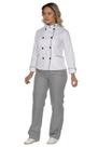 Calça chef cozinheira xadrez pied poule plus size