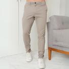 Calça Chino Sarja Com Bolso Embutido Masculina Revanche Pernes