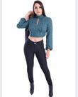 Calça cigarrete preta