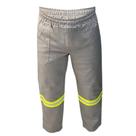 Calca cinza nr10 faixa verde tam. g uniformizar