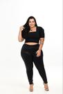 Calça cirrê ziper frente plus size Calça cirrê ziper frente plus size