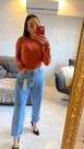 calça clara moom feminina tamanho 44