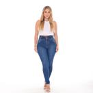 Calça Clássica Feminina Jeans de Cos Largo Com 2 Botão Destroyer Blogueira