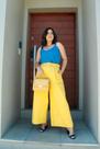 calça com cinto Amarelo Classic