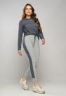 Calça Comfy Jogger Com Faixa Lateral Moletinho Mescla+Grafite Salvatore