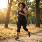 Calça Corsário Feminina Estilo do Corpo Plus Size Powerfit Preta
