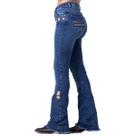 Calca Country Bordada Feminina Jeans Com Laicra Rodeio Farm