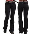 Calça Country Feminina Docks Western Preta bootcut - Ref. 201663 Calça Country Feminina Docks Western Preta bootcut - Ref. 201663